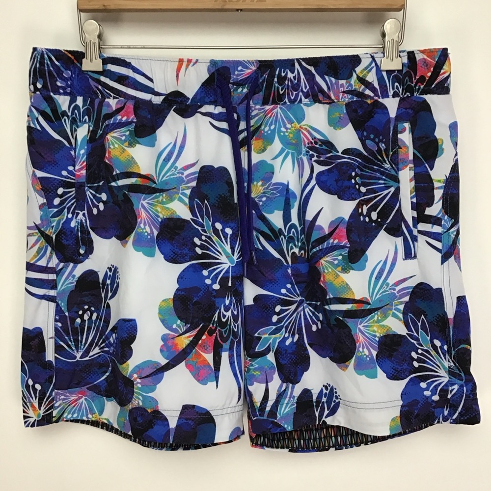 Robert Graham men’s graphic tropical print swim trunks XL